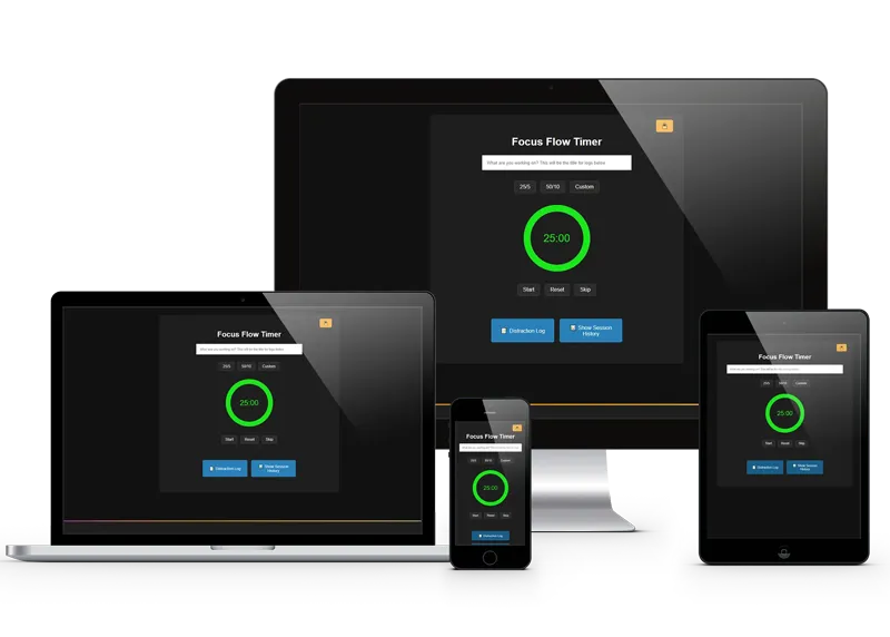 Screenshot of Focus Flow Timer